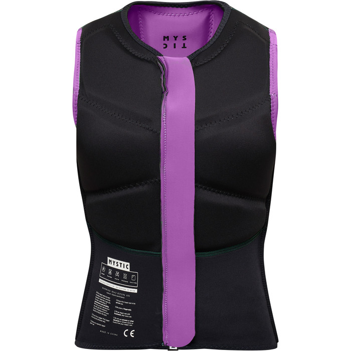 2024 Mystic Womens Star Front Zip Impact Vest 35005.230232 - Sunset Purple